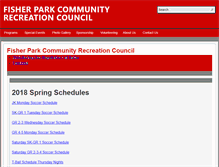 Tablet Screenshot of fisherparkrecreation.ca
